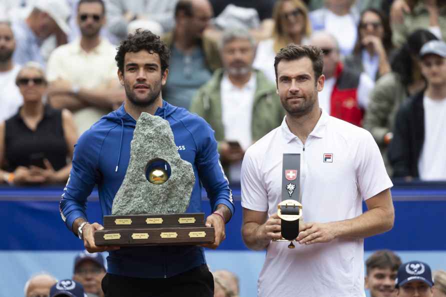 Men's singles final of the Swiss Open tennis tournament