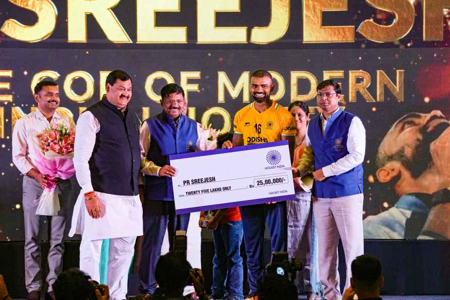 Felicitation ceremony of PR Sreejesh