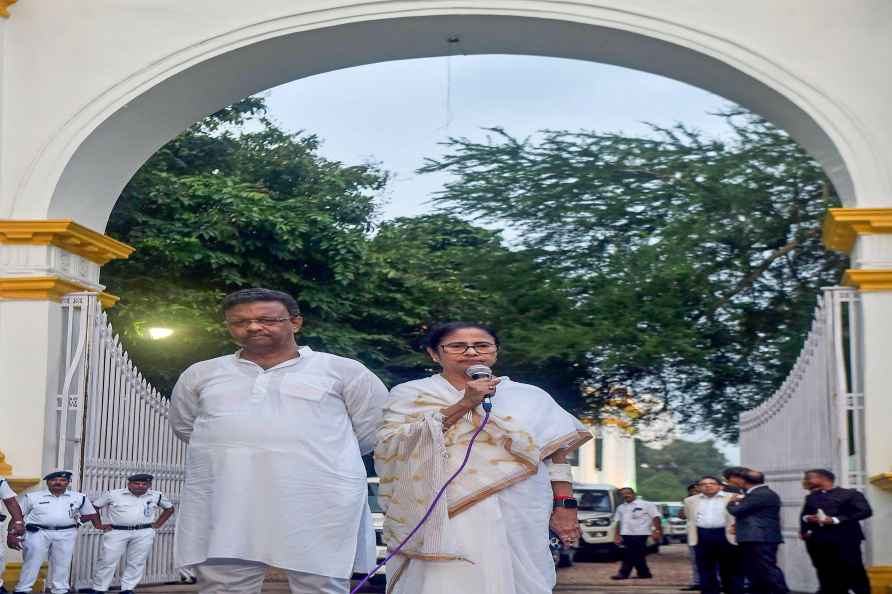 Mamata addresses media