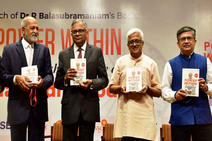 N Chandrasekaran at book launch