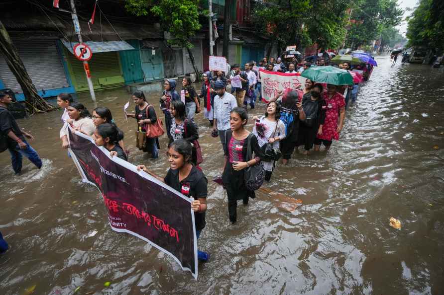 Protest against rape and murder of trainee doctor