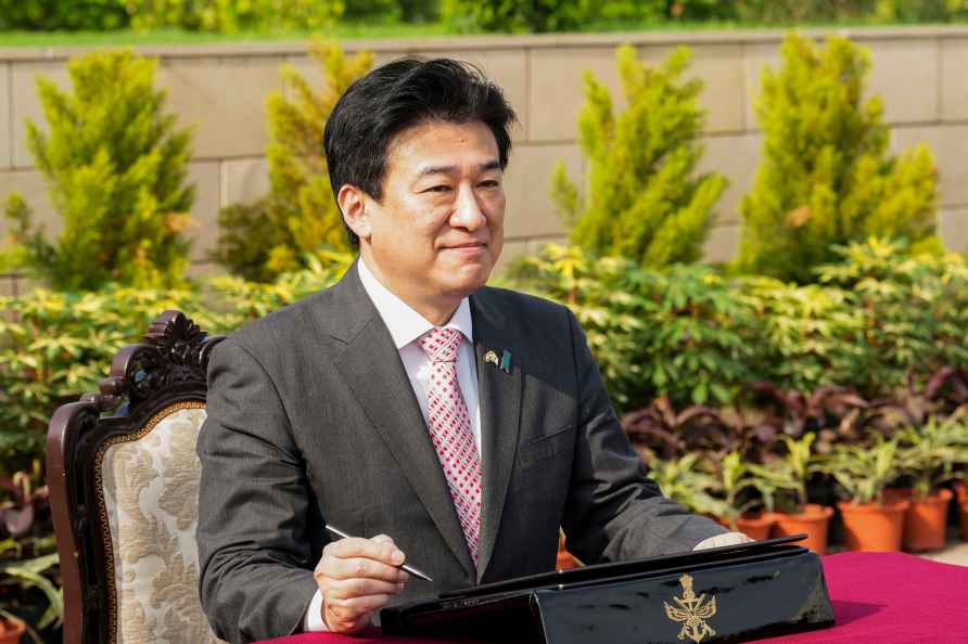 Japan's Defence Minister at National War Memorial