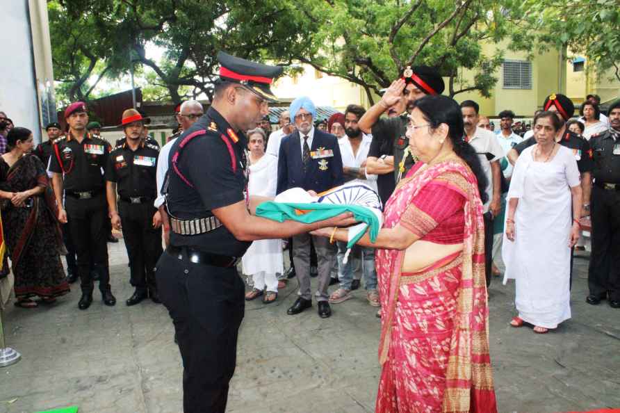 Last rites of General Sundararajan Padmanabhan