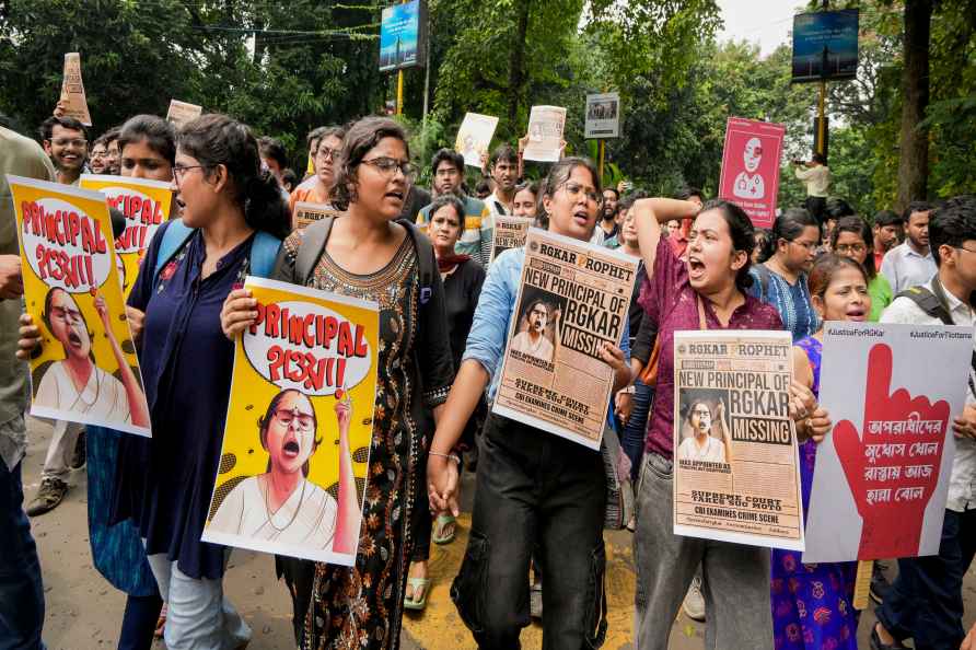 Protest against doctor rape-murder case in Kolkata