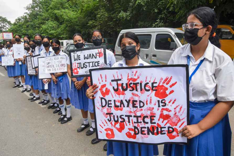 Patna: Students stage a protest over the alleged sexual assault ...