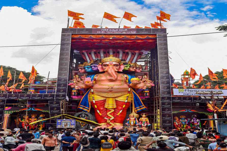 Khairatabad Ganesh unveiled in Hyderabad