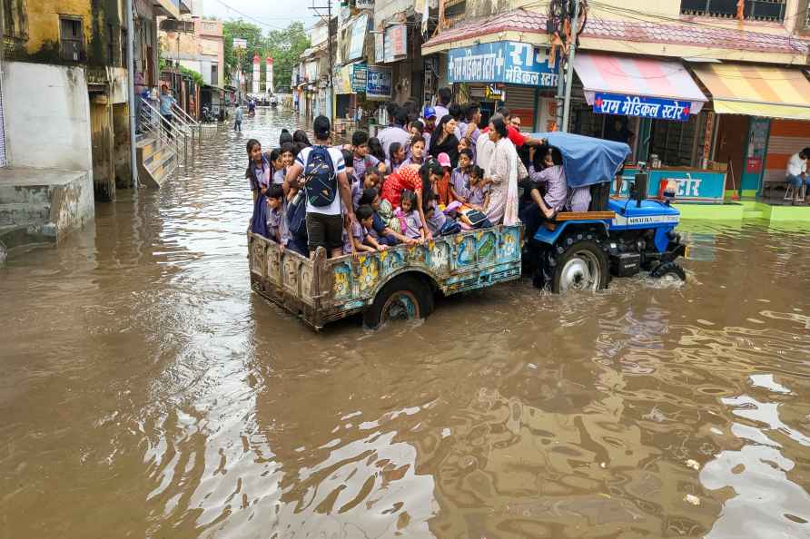 Weather: Waterlogging after rain in Sikar