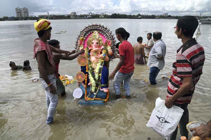 Lord Ganesha idol immersion