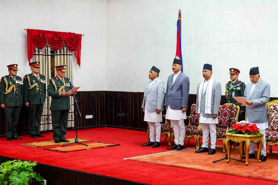 CoAS insignia to Chief of the Army Staff Ashok Raj Sigdel