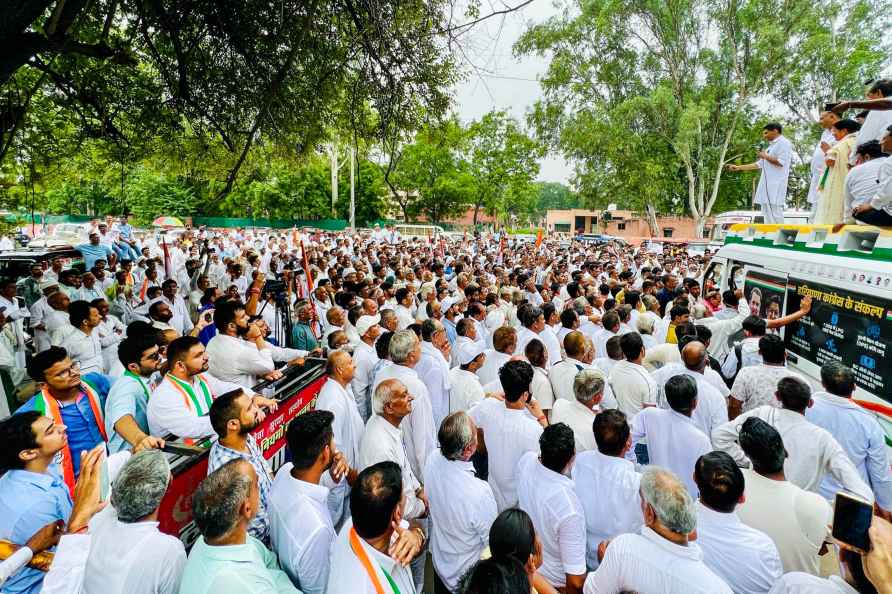 Deepender Hooda at rally