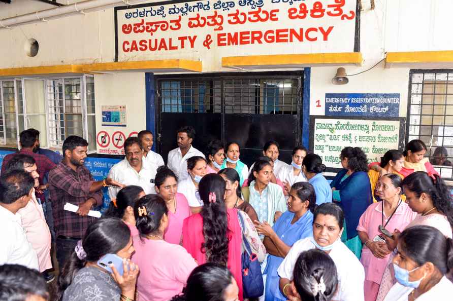 Doctors protest in Chikmagalur