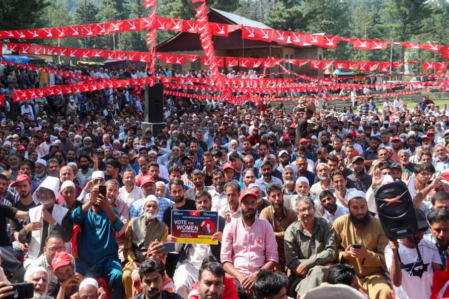 National Conference rally in Tangmarg