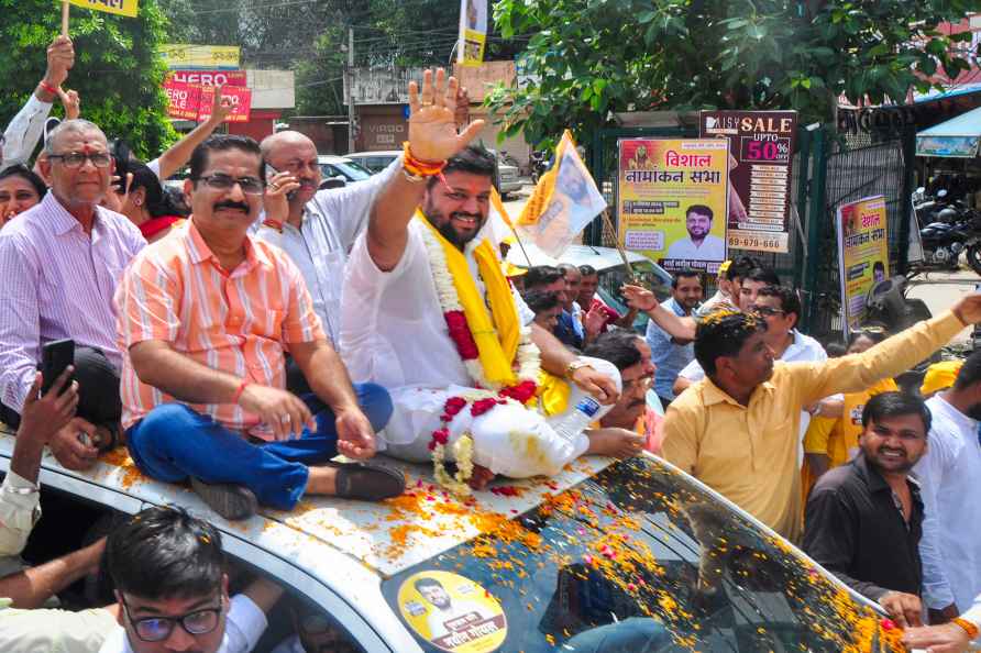 Haryana polls: Naveen Goyal's roadshow