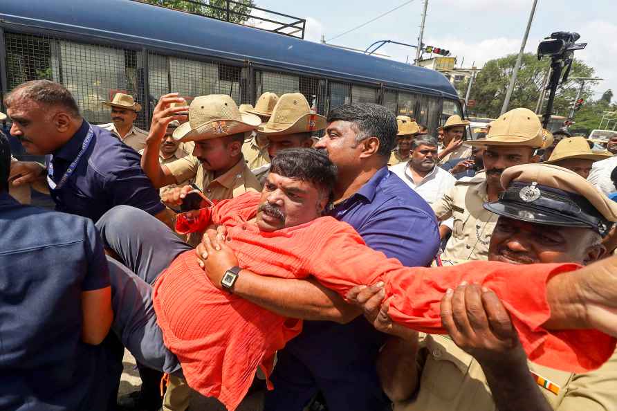 Protests against violence in Karnataka town