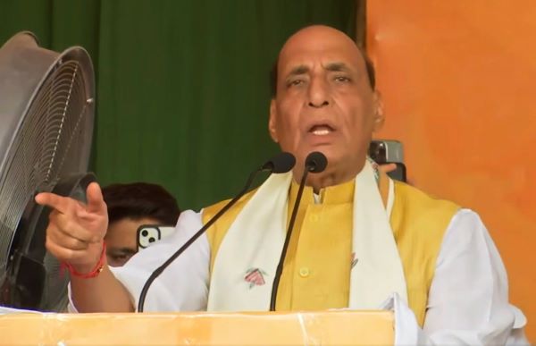 Pakistan deeply pained at witnessing celebration of democracy in J&K: Rajnath Singh