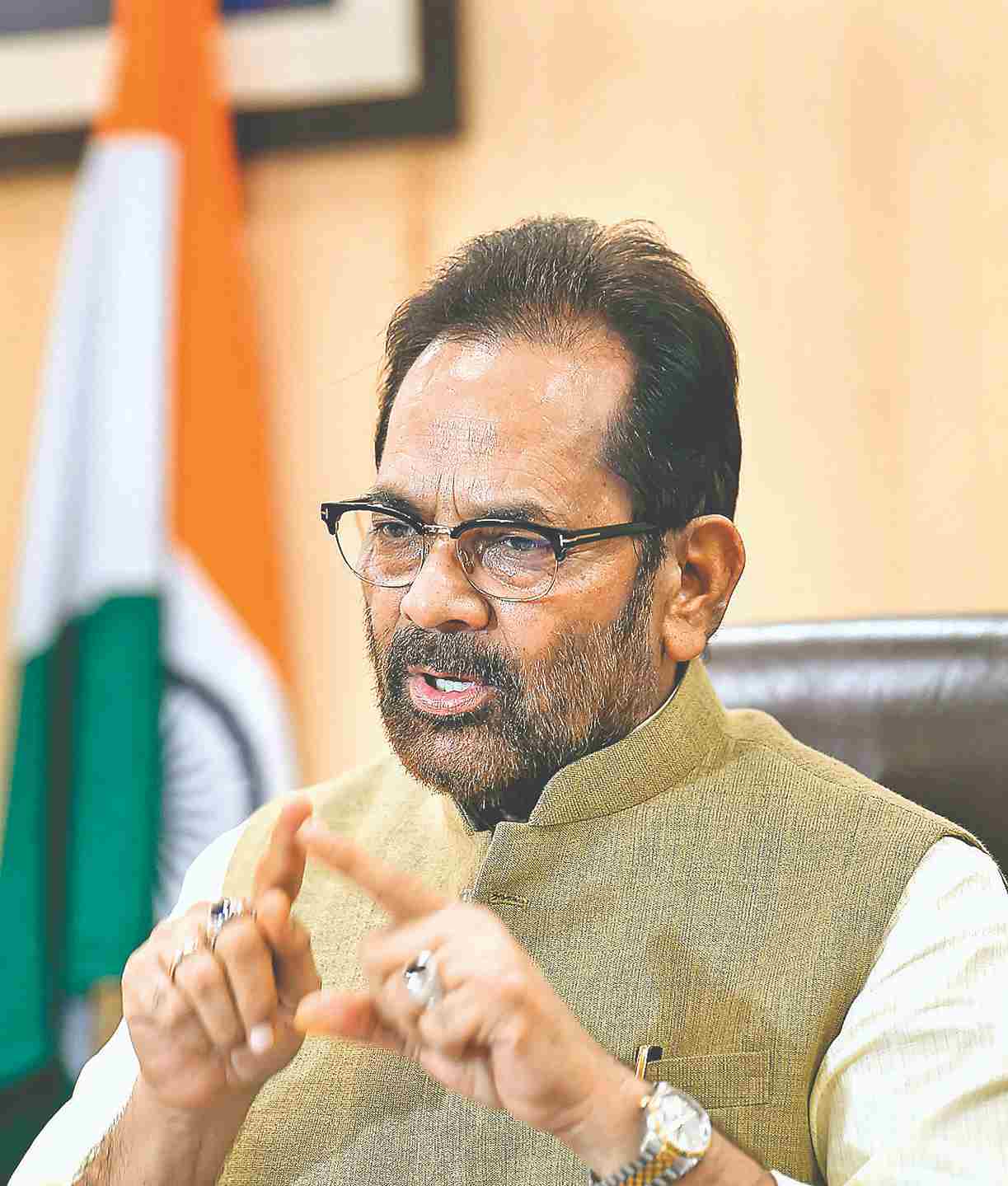 Centre, J&K govt will implement what will be best according to Constitution: Naqvi on statehood 