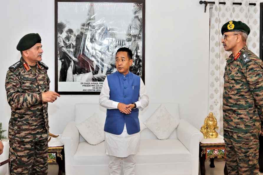 Upendra Dwivedi, Prem Singh Tamang meet