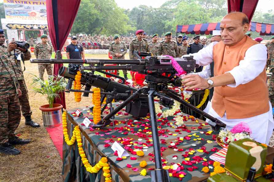 Rajnath Singh at Vijayadashami event in Darjeeling