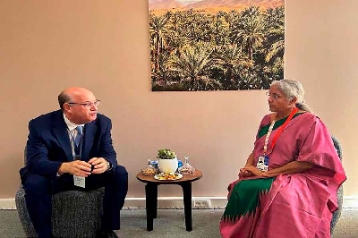 Sitharaman calls for consensus-based solutions to global challenges