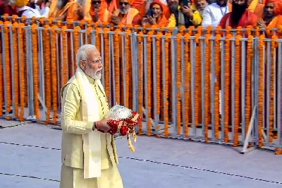 PM breaks 11-day fast after Pran Pratishtha of temple