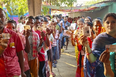 Northeast records over 50 pc voting till 3 pm despite inclement weather